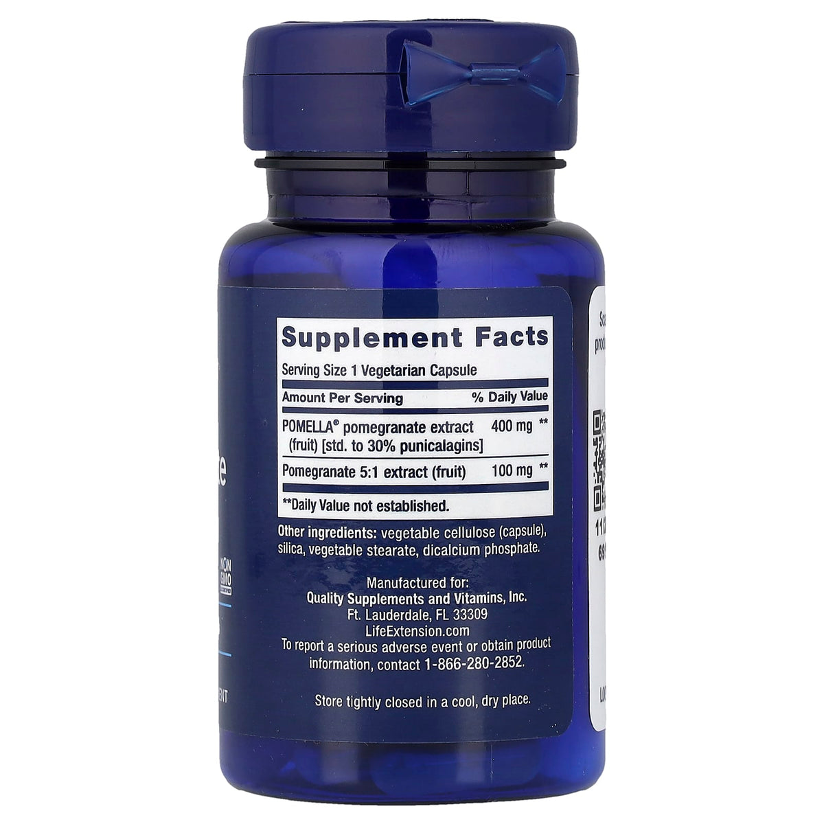 Life Extension Pomegranate Fruit Extract 30 Veg Caps