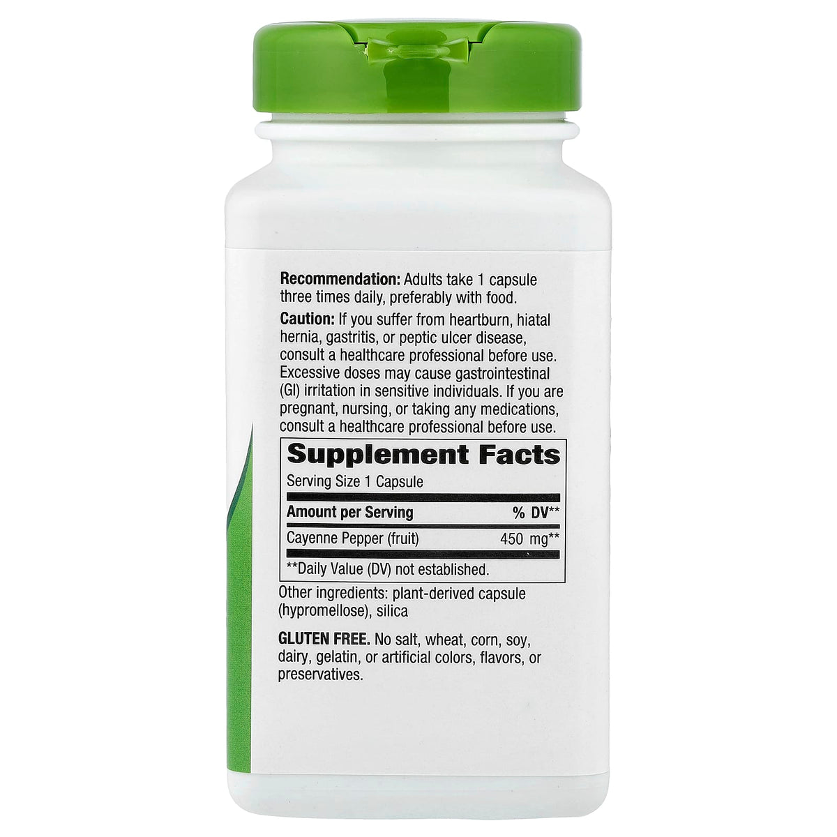 Nature's Way Cayenne Fruit 450 mg Per capsule