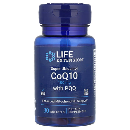Life Extension CoQ10 + PQQ 100 mg 30 Softgels