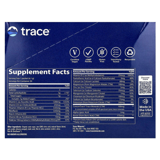 Trace, Power Pak, Tangerine, 30 Stick Packs, 0.22 oz (6.1 g) Each