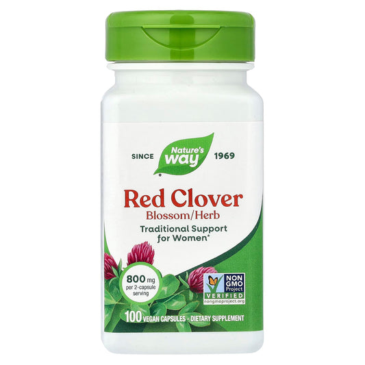 Nature's Way, Red Clover Blossom/Herb, 100 Vegan Capsules (400 mg per Capsule)
