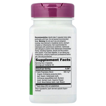 Nature's Way, Echinacea Goldenseal, 100 Vegan Capsules