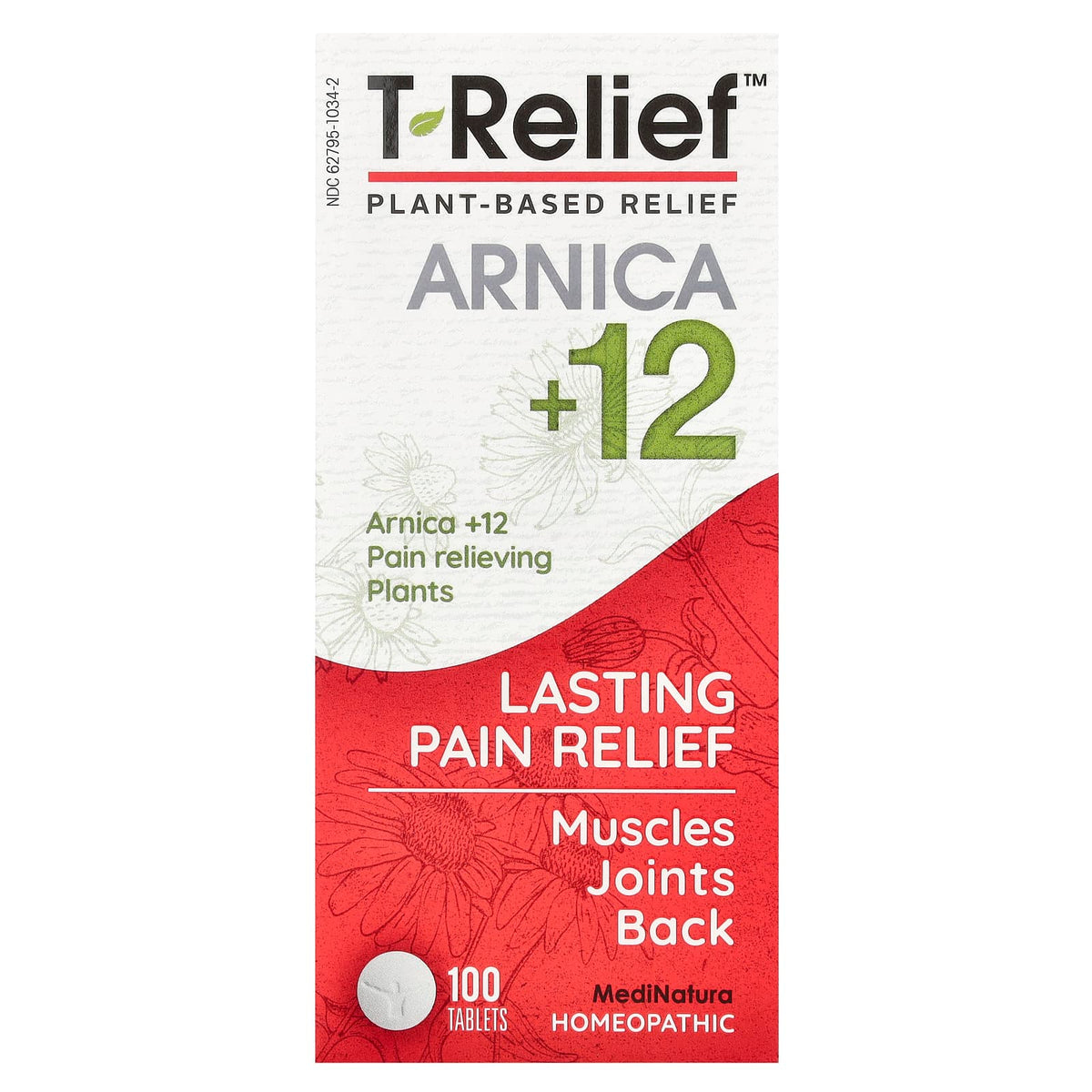 MediNatura, T-Relief, Arnica, 100 Tablets