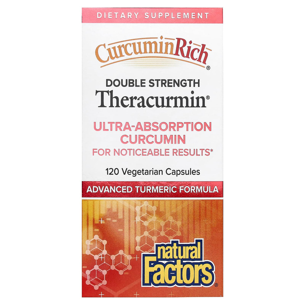 Natural Factors, CurcuminRich, Double Strength Theracurmin, 120 Vegetarian Caps