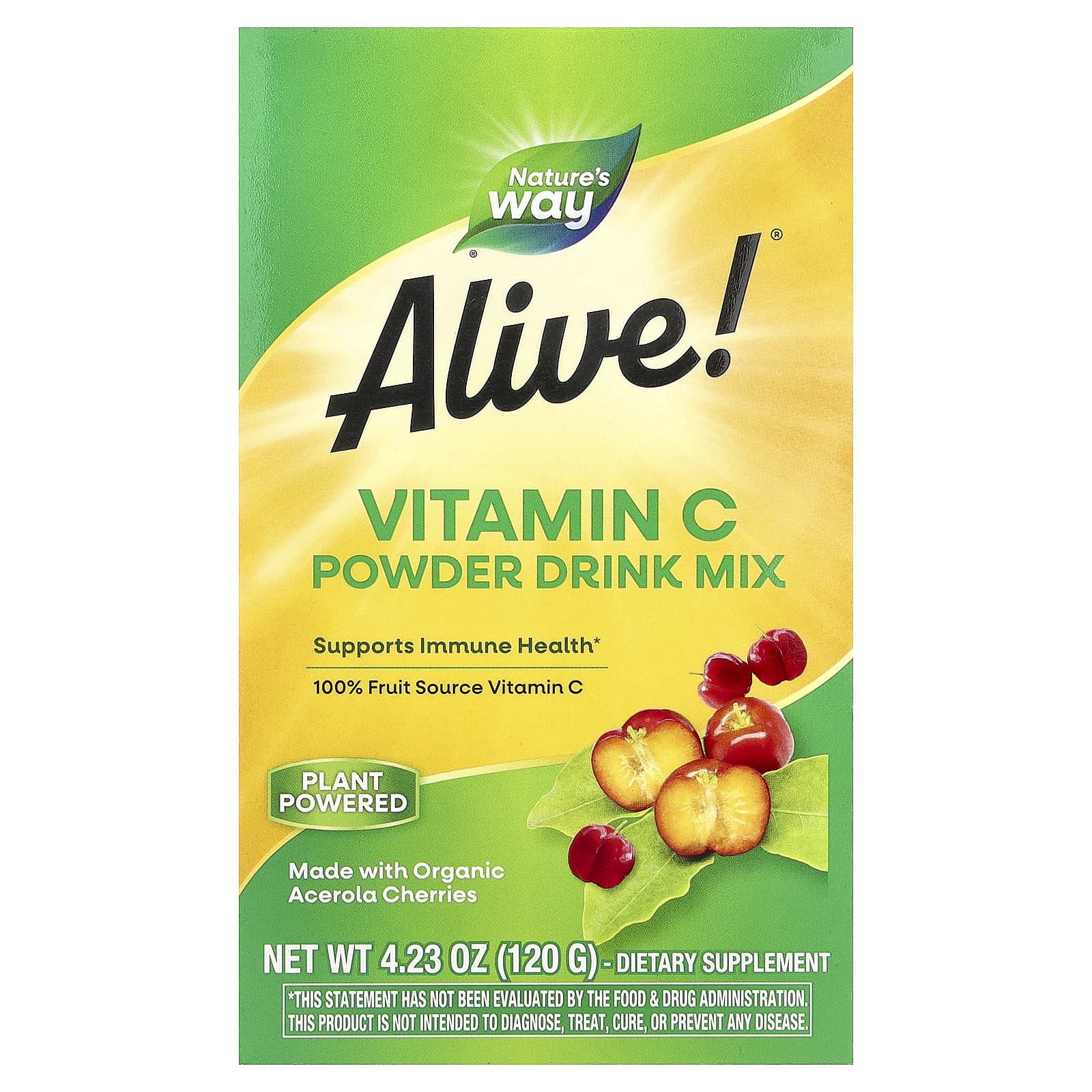 Nature's Way, Alive!® Vitamin C Powder Drink Mix, 4.23 oz (120 g)