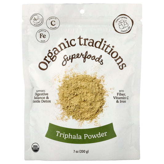 Organic Traditions, Superfoods, Triphala Powder, 200 g (7 oz)