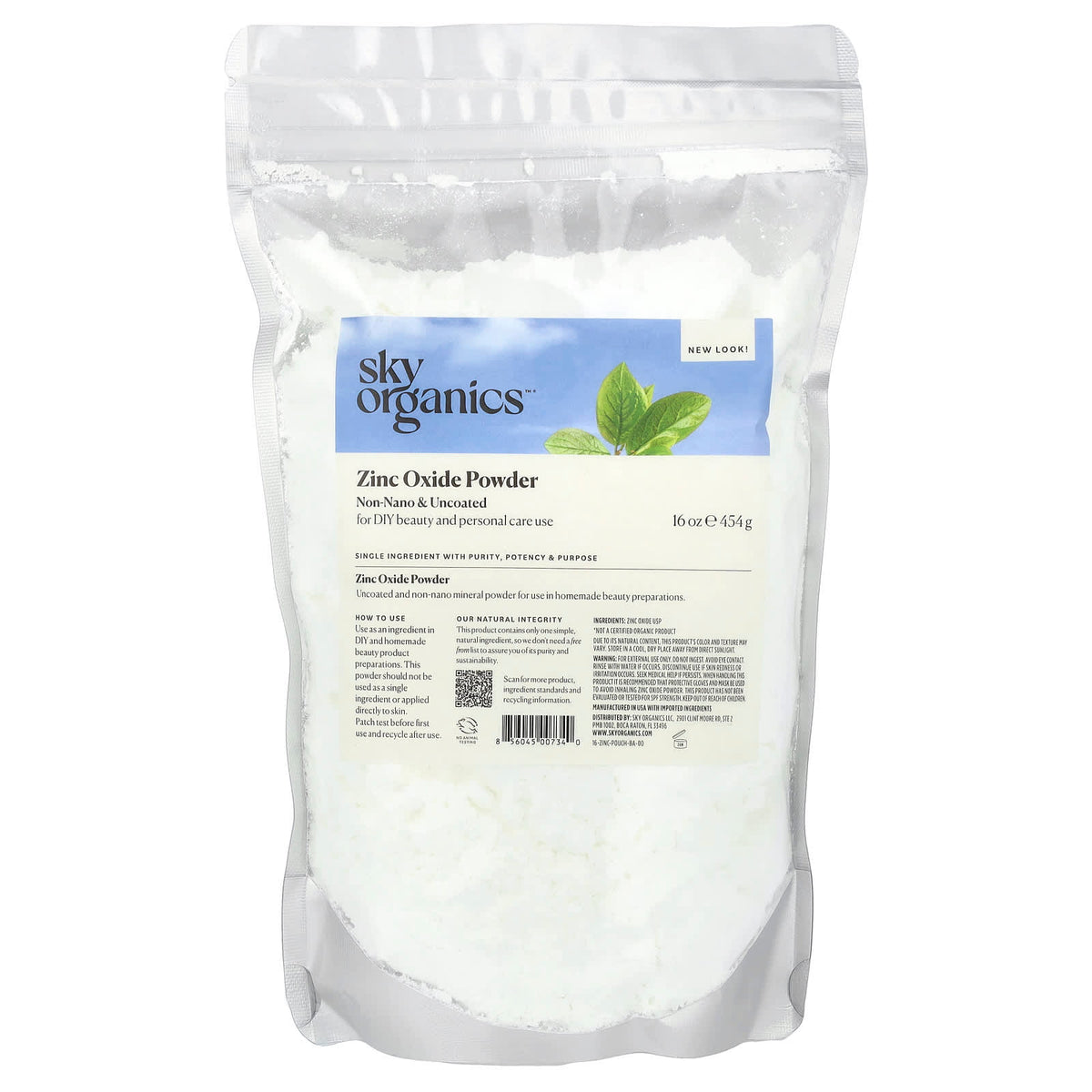 Sky Organics Zinc 16 oz (454 g)