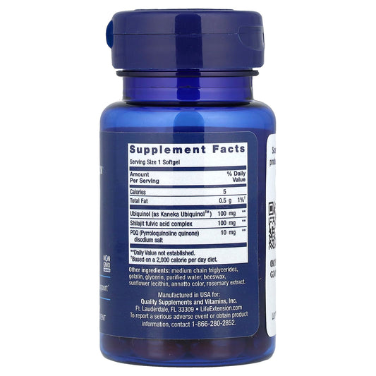 Life Extension CoQ10 + PQQ 100 mg 30 Softgels