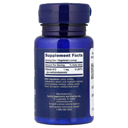 Life Extension Vitamin B12 1,000 mcg 60 Chews