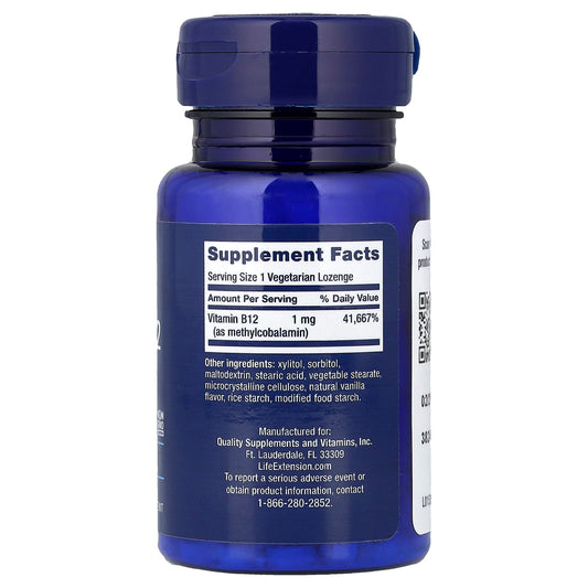 Life Extension Vitamin B12 1,000 mcg 60 Chews