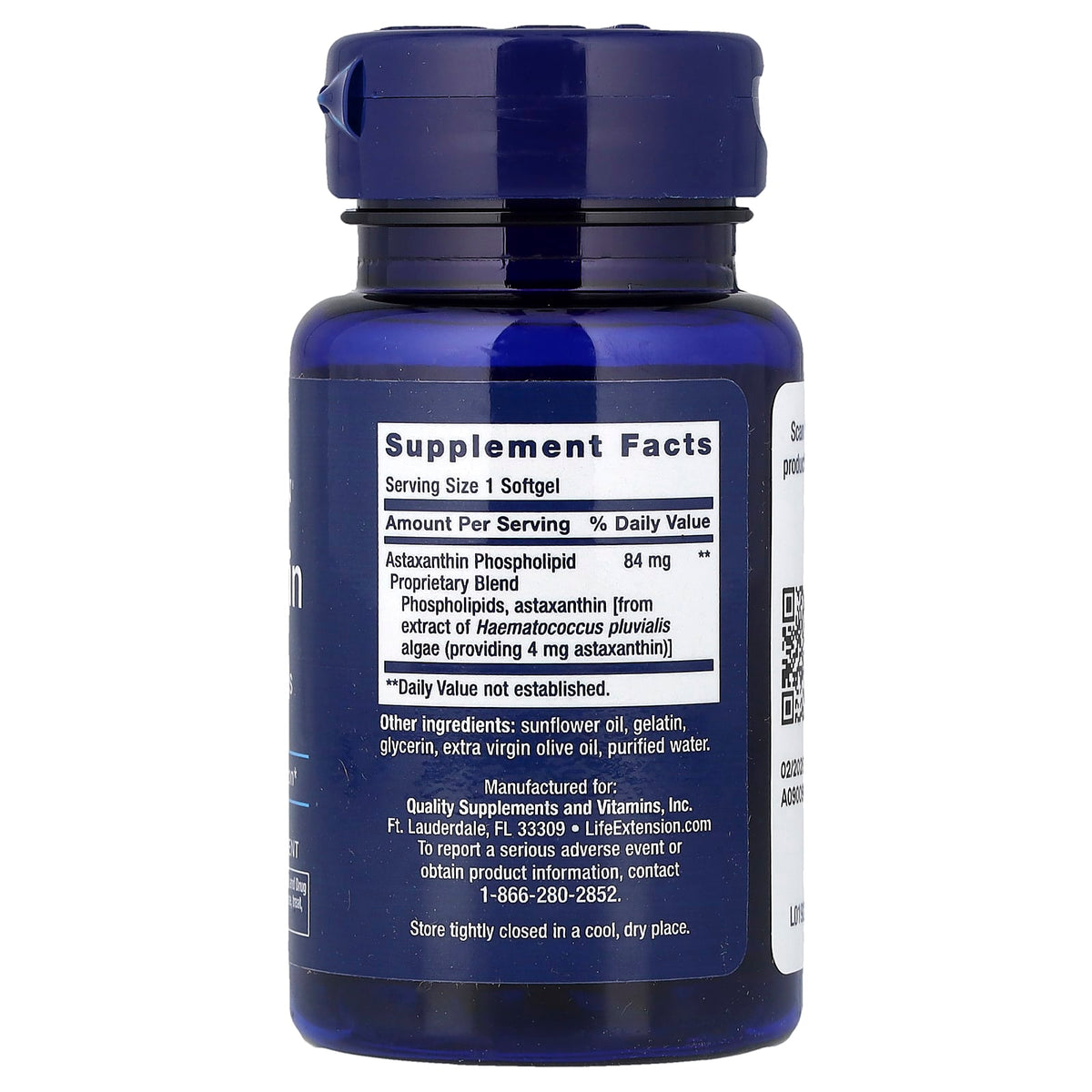 Life Extension, Astaxanthin with Phospholipids, 4 mg, 30 Softgels