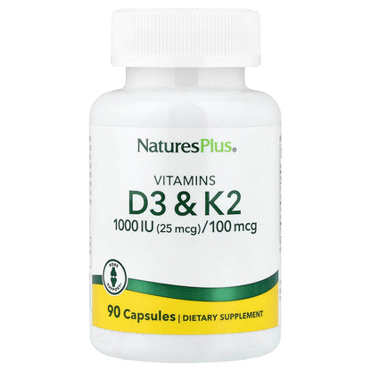 Nature's Plus, Vit D3 + Vit K2, 90 Capsules