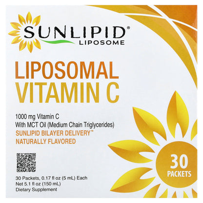 Sunlipid Liposomal Vitamin C with MCT Oil 30 Packets