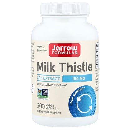 Jarrow Formulas, Milk Thistle, 150 mg, 200 Veggie Caps