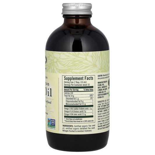 Flora, Certified Organic High Lignan Flax Oil, 8.5 fl oz (250 ml)