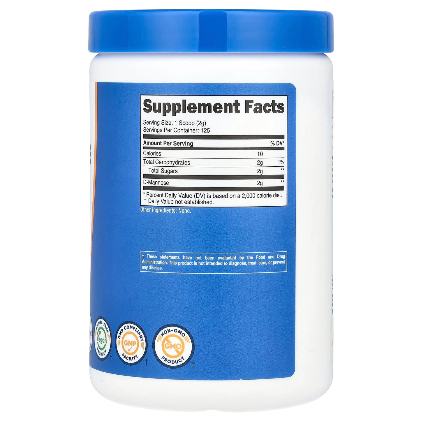 Nutricost, D-Mannose, Unflavoured, 8.9 oz (250 g)
