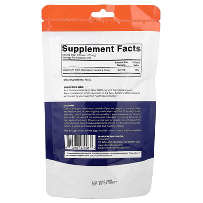 Vitamatic Magnesium Taurate 250 g 8.8 oz Powder