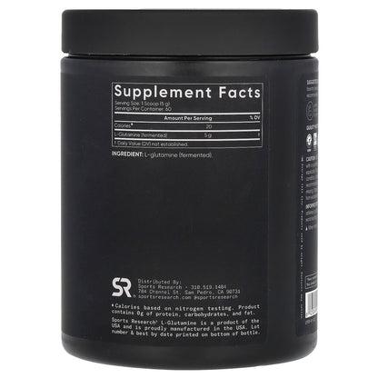 Sports Research L-Glutamine 10.58 oz (300 g)