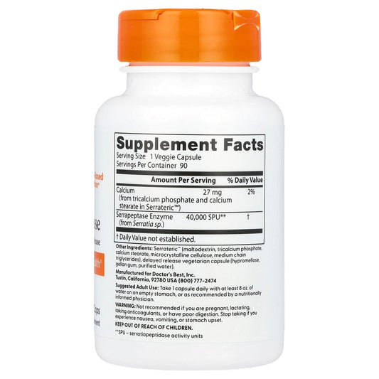 Doctor's Best Serrapeptase 90 Caps
