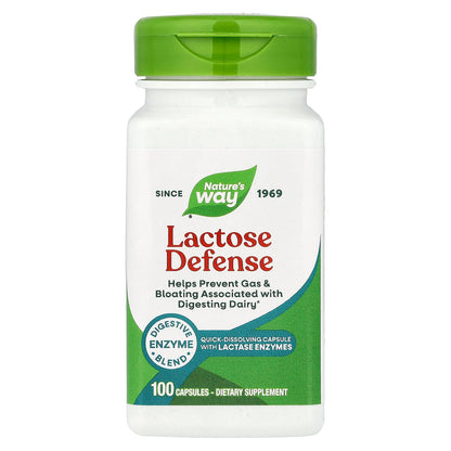 Nature's Way, Lactase Enzyme Formula, 100 Capsules