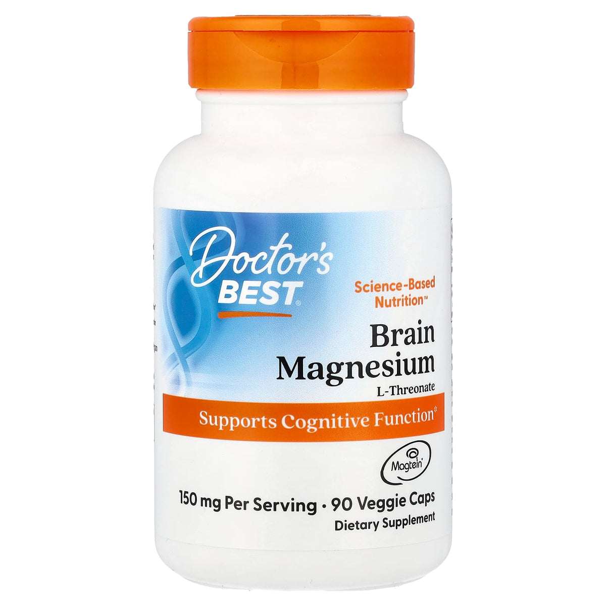 Doctor's Best Brain Magnesium with Magtein 50 mg 90 Veggie Caps