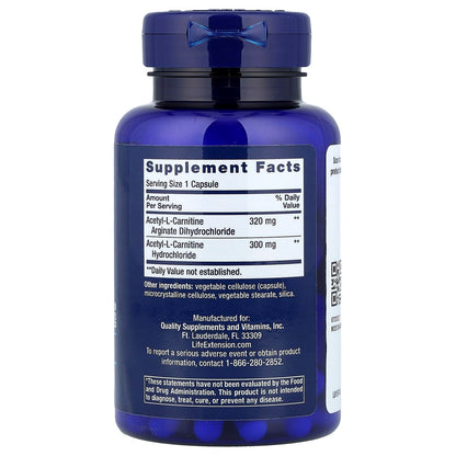 Life Extension, Acetyl-L-Carnitine Arginate, 90 Capsules