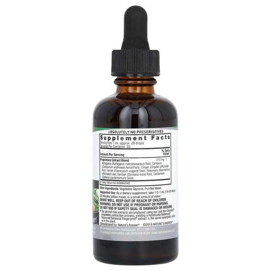 Nature's Answer, Bitters & Ginger, Alcohol-Free, 1,000 mg, 2 fl oz (60 ml)