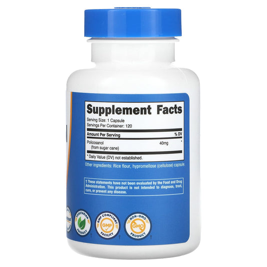 Nutricost, Policosanol, 40 mg, 120 Capsules