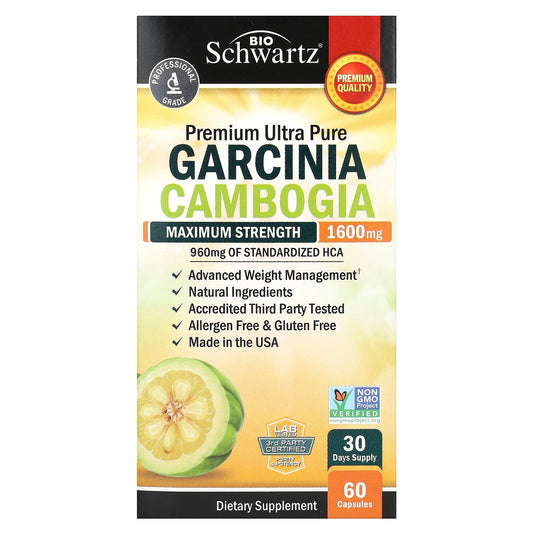 BioSchwartz, Garcinia Cambogia, Maximum Strength, 60 Capsules (800 mg per Capsule)