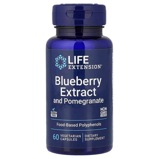 Life Extension, Blueberry Extract and Pomegranate, 60 Vegetarian Capsules