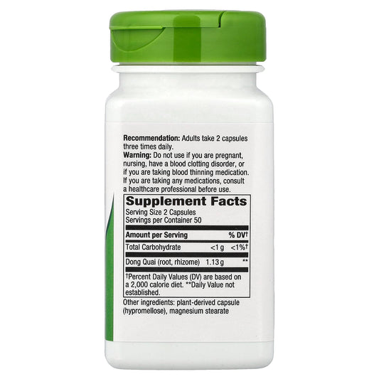 Nature's Way, Dong Quai Root, 100 Vegan Capsules (565 mg per Capsule)