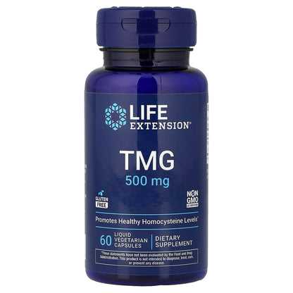 Life Extension TMG, 60 Liquid Veg Caps 500 mg 60 Caps