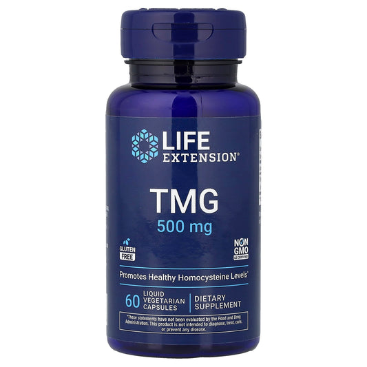 Life Extension TMG, 60 Liquid Veg Caps 500 mg 60 Caps