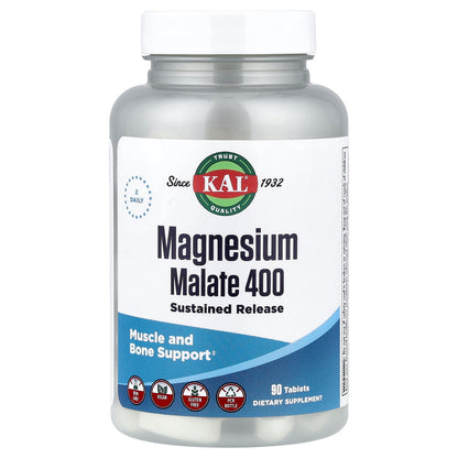 KAL Magnesium Malate 400 200 mg 90 Tabs