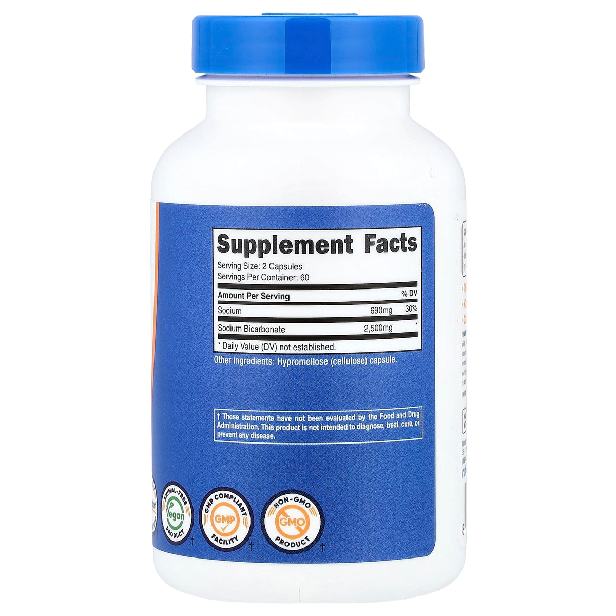 Nutricost Sodium Bicarbonate 120 Capsules