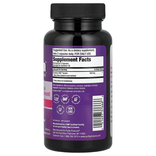 Purity Products, MyKeratin™, Advanced Hair Treatment, 60 Vegetarian Capsules (250 mg per Capsule)