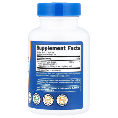Nutricost, Red Raspberry Leaf, 120 Capsules (150 mg per Capsule)