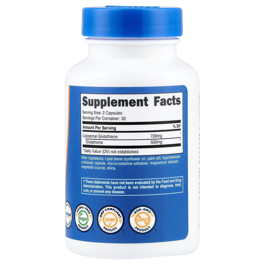 Nutricost, Liposomal Glutathione, 60 Capsules (360 mg per Capsule)