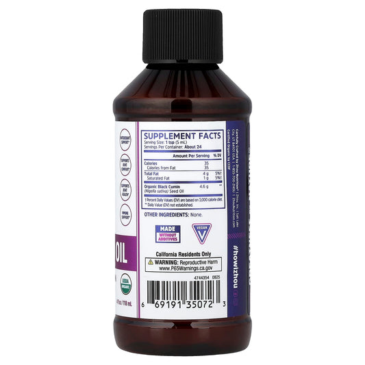 Zhou Nutrition, Organic Black Seed Oil, 118 ml (4 fl oz)