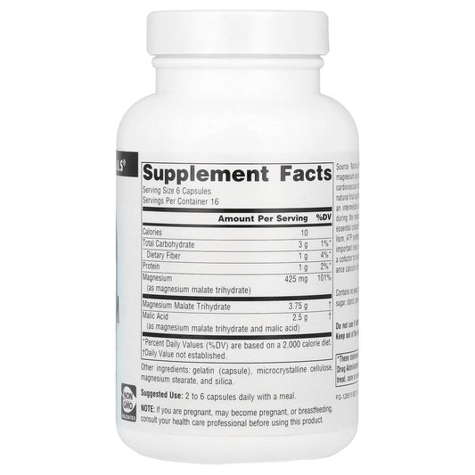 Source Naturals Magnesium Malate 100 Capsules