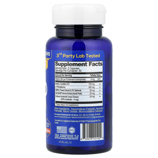 Natural Stacks, Neuro Fuel™, 60 Vegan Capsules