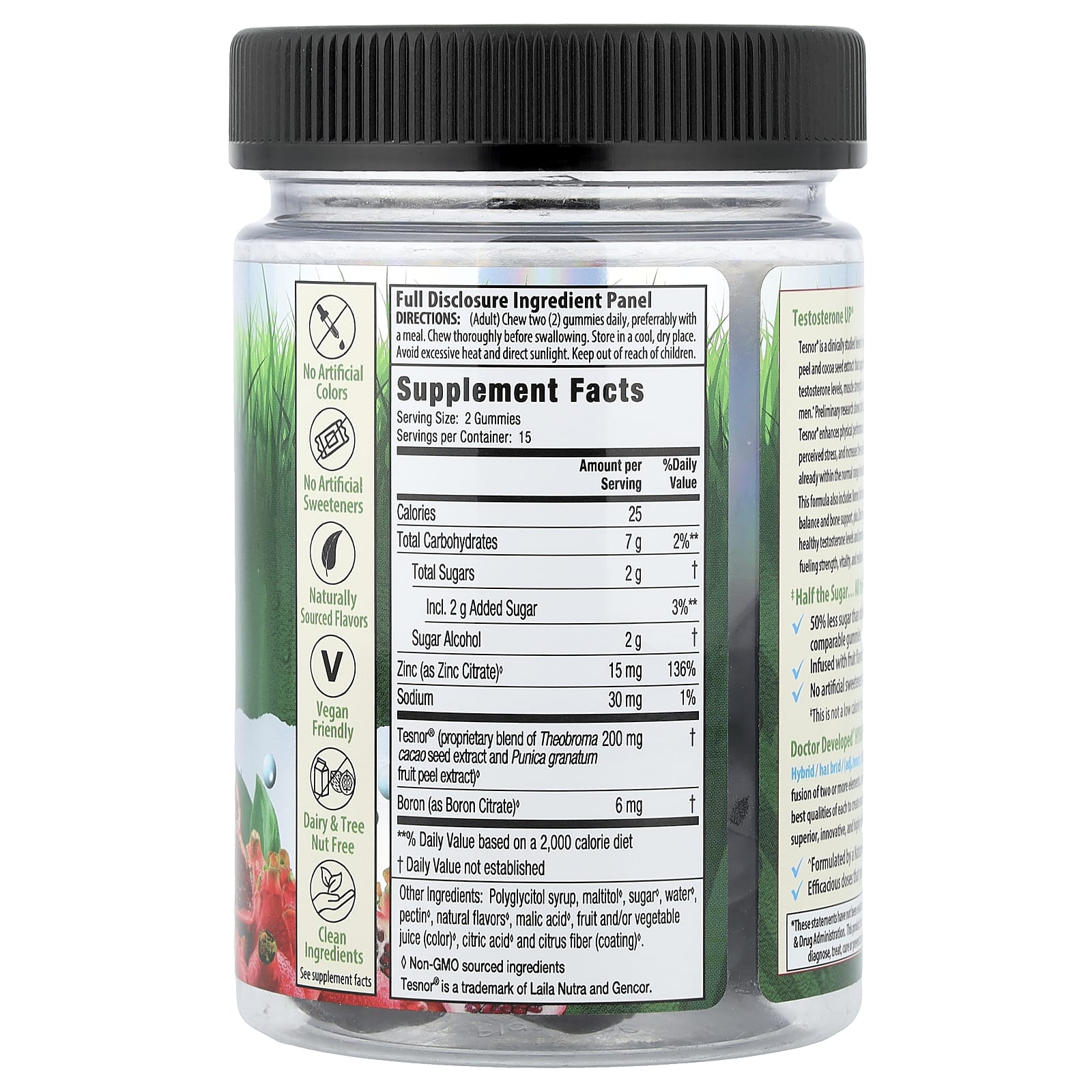 Irwin Naturals, Testosterone UP® Peak Performance Gummies, Dragon fruit Pomegranate, 30 Gummies