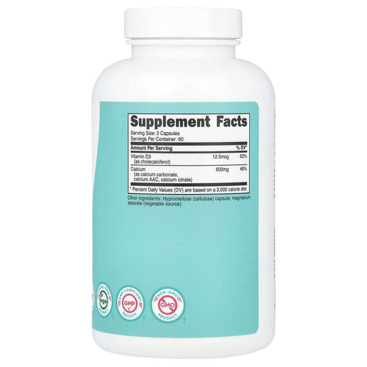 Nutricost, Women, Calcium + Vitamin D3, 180 Capsules