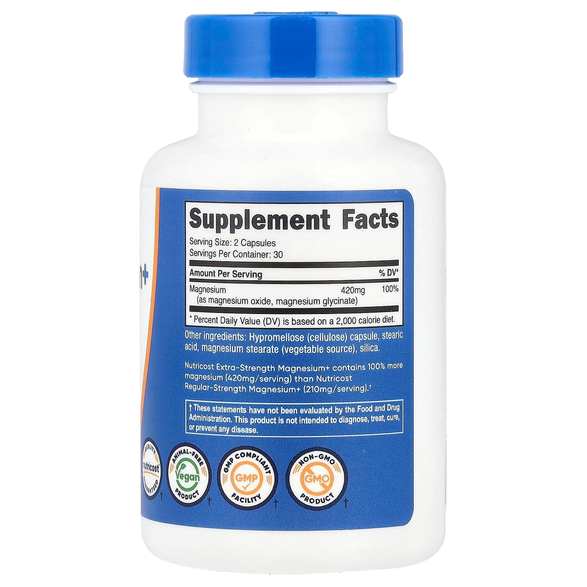 Nutricost, Magnesium+, 60 Capsules (210 mg per Capsule)