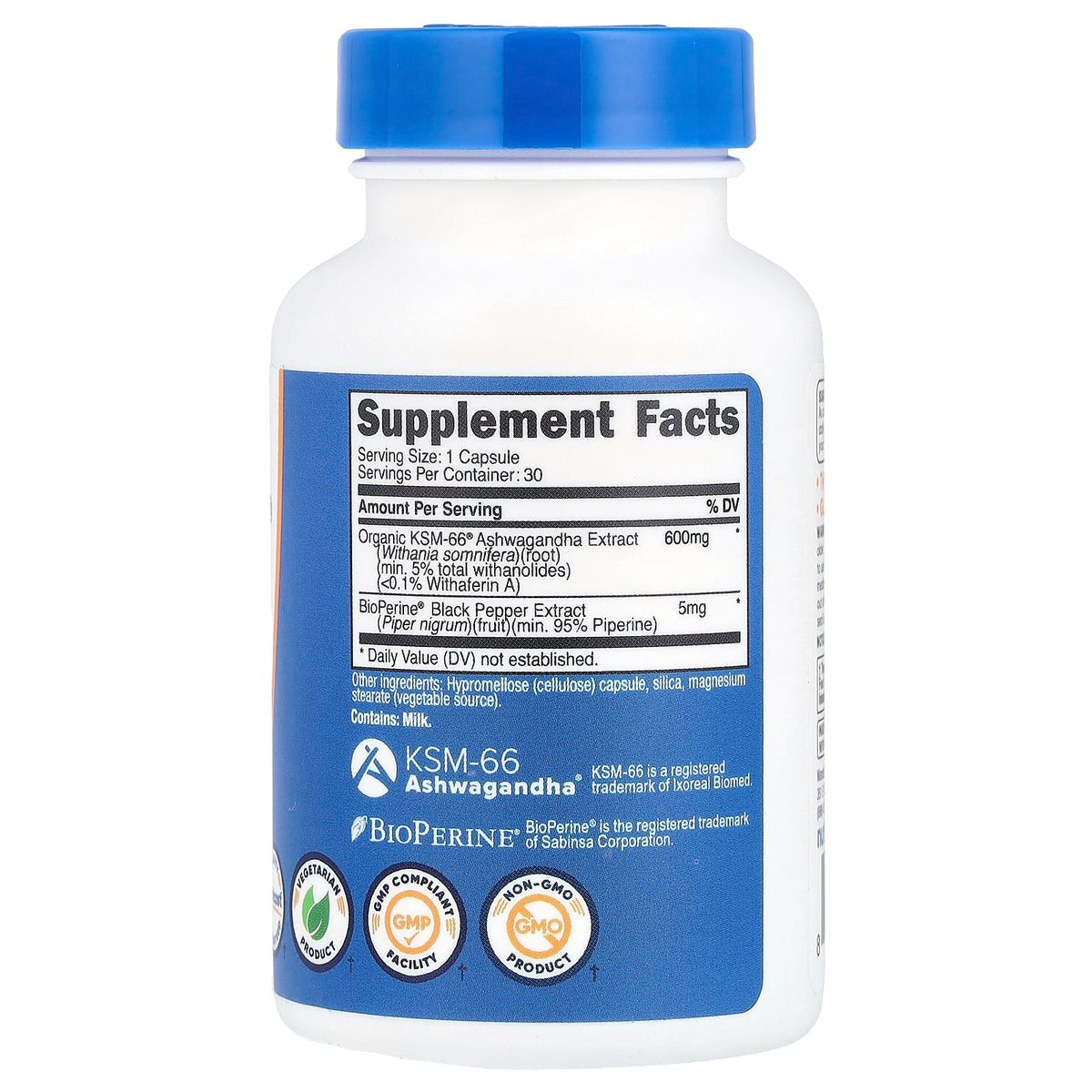 Nutricost KSM-66 Ashwagandha Root Extract 600 mg 30 Caps