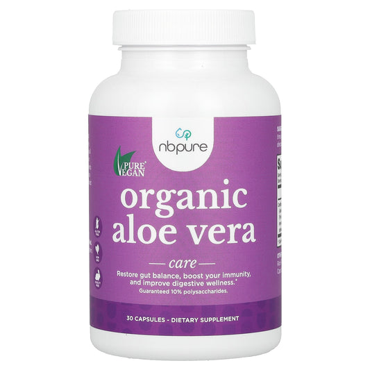 NB Pure, Organic Aloe Vera, 300 mg, 30 Capsules
