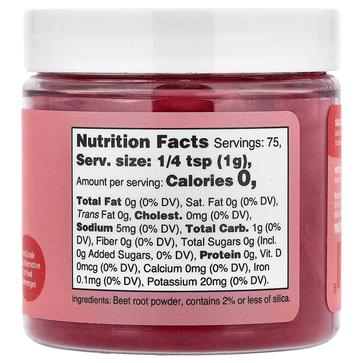 Nutricost, Nutricolor™ Red Beet Root, 2.7 oz (75 g)