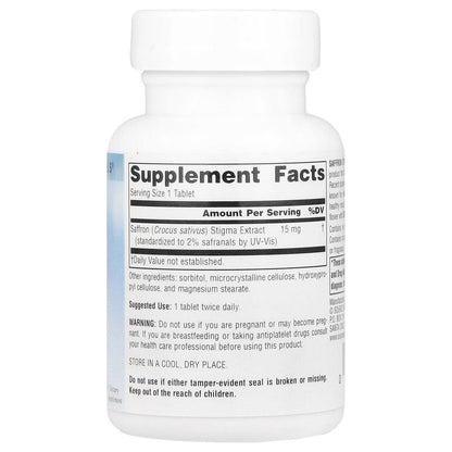 Source Naturals Saffron Extract 15 mg 30 Tablets