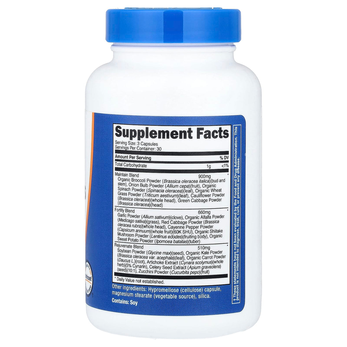 Nutricost, Daily Vegetables, 90 Capsules