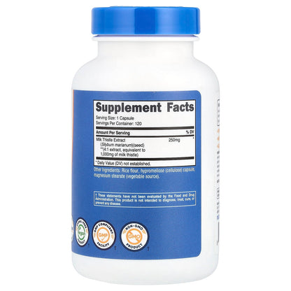 Nutricost Milk Thistle 1,000 mg 120 Caps